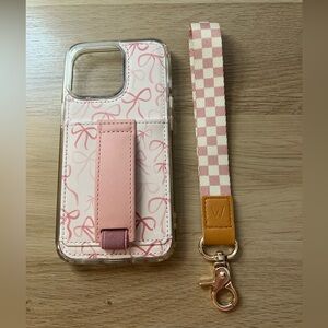 Walli iPhone 13 Pro case and lanyard